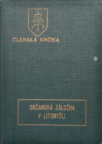 Litomyšl, Jednota divadelních ochotníků, Členská knížka, 1934