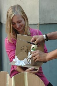 Hronov, předváděčka semináře L jako Loutka, CP Jiráskův Hronov 2014