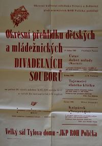 Polička, OP dětských a mládežníckých divadelních souborů - plakát, 1981