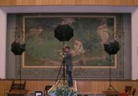 Mičkal, Ivo fotí oponu ve Dvoře Králové, 2008.