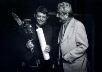 Chrudim, udělení Ceny ministerstva kultury K. Šefrnovi, CP Loutkářská Chrudim 2001