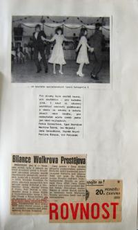 Třebíč, Dramatický klub,  Wolkrův Prostějov, novinový článek 1988