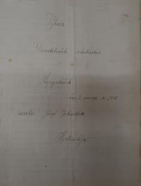 Přepychy, Ochotníci, žádost o povolení představení, 1913