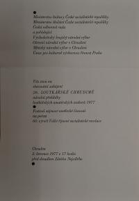 Hradec Králové, Krajské kulturní středisko, Impuls, Chrudim, Loutkářská Chrudim, 1977