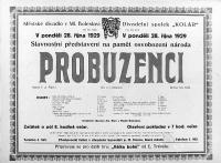 Mladá Boleslav, Kolár - plakáty 1913-1935, Probuzenci, 1929