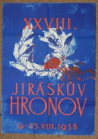 28.JH, výtvarný plakát, 1958.