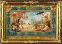 Jirny, Zámecké divadlo, návrh opony, autor Josef Matěj Navrátil, s.a.