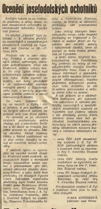 Josefův Důl, Tyl, Šťastná rodina, NP Krakonošův divadelní podzim Vysoké n. Jiz. 1979