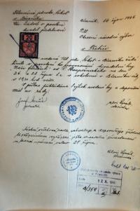 Třebíč, Okresní národní výbor, povolování představení, 1946