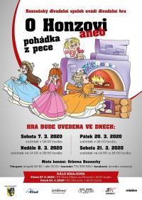 Rozsochy, Rozsošský divadelní spolek, O Honzovi aneb pohádka z pece - plakát, 2020