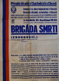 Chrast, Legionáři a KrDO, Brigáda smrti - plakát, 1936