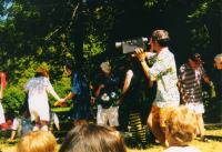 Hronov, CP Jiráskův Hronov, předváděčka semináře Acting in mask, 1995