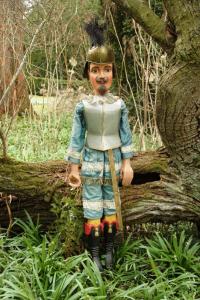 Lysice, Expozice Loutky na zámku II., Šlechtic, marioneta pro kočovné loutkáře, J. Adámek, po roce 1900