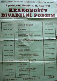 Vysoké nad Jizerou, XXIV. národní přehlídka venkovských divadelních souborů - plakát, 1993