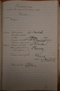 Jičín, Vojanův okrsek ÚMDOČ, Kniha protokolů, 1920 - 1942