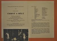 Lysá nad Labem, výstava DIVADLO JE PODIVUHODNÁ VĚC..., Černý a Bílý, 1980, výstavní panel, 2018