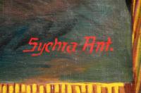 Šošůvka, bývalý hostinec, detail opony Přemysl Oráč, dle Ženíška Antonín Sychra, s. a.