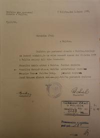 Polička, Družstvo pro vystavění divadla, volba funkcionářů, 1939