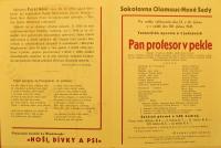 Olomouc-Nové Sady, Dramatický odbor TJ Sokol, Pan profesor v pekle - program, 1941