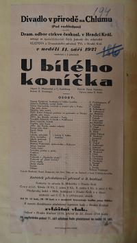 Hradec Králové, Tyl, Divadelní oznámení, 1907 - 1937