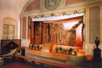 Kozel, zámecké divadlo, celkový pohled na jeviště a portál