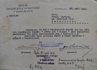 Pardubice, Spolek divadelních ochotníků, Korespondence, 1948