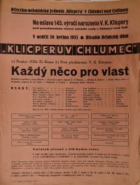 Chlumec nad Cidlinou, Klicpera, Plakáty