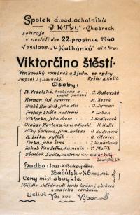 Chabry, Tyl, Viktorčino štěstí - plakát, 1940