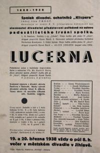 Jihlava, Klicpera, Lucerna - plakát, 1938
