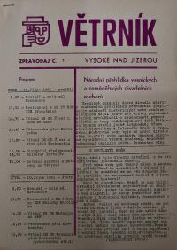 Hradec Králové, Krajské kulturní středisko, Impuls, Vysoké nad Jizerou, NP Krakonošův divadelní podzim, 1981