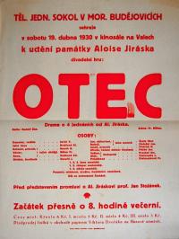 Moravské Budějovice, Sokol, Otec - plakát, 1930