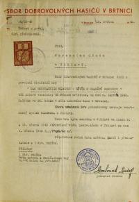 Jihlava, Okresní úřad Jihlava, žádost o povolení divadelního představení, 1943