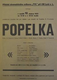 Lysá nad Labem, výstava DIVADLO JE PODIVUHODNÁ VĚC..., Popelka, 1955,  výstavní panel, 2018