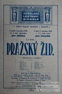 Litomyšl, Sokol LD, Pražský žid - plakát, 1926
