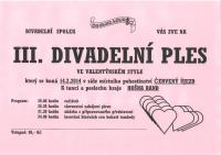 Červený Újezd, Oujezdáček, III. Divadelní ples - plakát, 2014