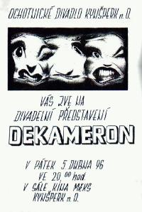 Kynšperk nad Ohří, Divadlo D, Dekameron - plakát, 1996