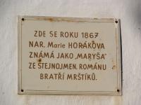 Těšany, rodný dům Maryši