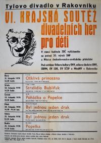 Rakovník, KP divadelních her pro děti, plakát, 1978