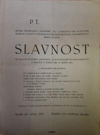 Polička, Tyl, Družstvo pro postavení divadla, Slavnost - plakát, 1924