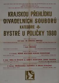 Hradec Králové, Krajské kulturní středisko, Impuls, Bystré u Poličky, KP divadelních souborů kategorie B, 1980