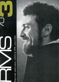 Repertoár malé scény, titulní strana, 1970/3