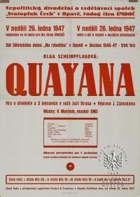 Opava, Čech, Quayana - plakát, 1947