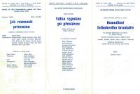 Třeboň, Divadelní Třeboň, program, 1985