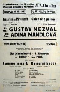 Chrudim, Fotbalový klub, Snídaně o půlnoci - plakát, 1943