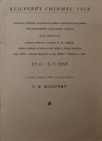 Chlumec nad Cidlinou, Klicpera, Klicperův Chlumec