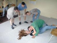 Hronov, seminář M. Schejbala Jevištní realizace dramatické situace, CP Jiráskův Hronov 2002