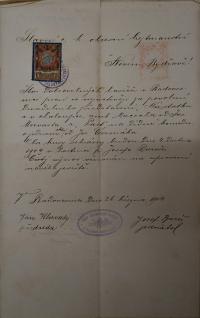 Radovesnice II, Hasiči, Na statku a v chaloupce, 1904