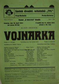 Praha-Bohnice, Tyl, Vojnarka - plakát, 1944