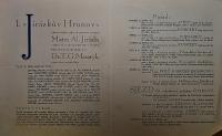 Holice, Klicpera, Jiráskův Hronov - program, 1931