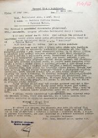 Červená Řečice, Obecná a měšťanská škola, oslava svátku matek, 1941